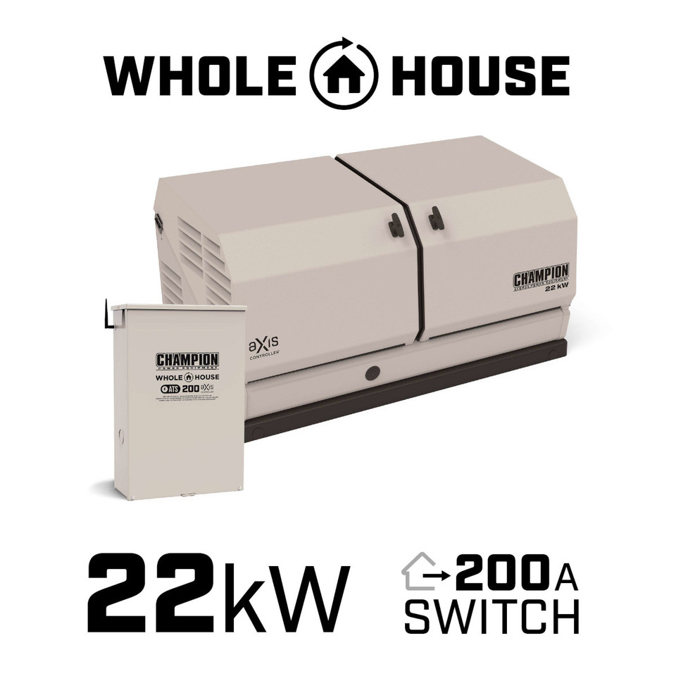Champion 22kW aXis Generator with 200-Amp Automatic Transfer Switch | 201222 - Image 6
