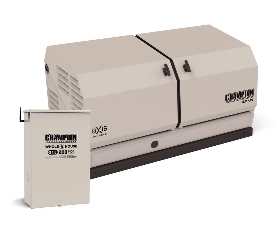 Champion 22kW aXis Generator with 200-Amp Automatic Transfer Switch | 201222